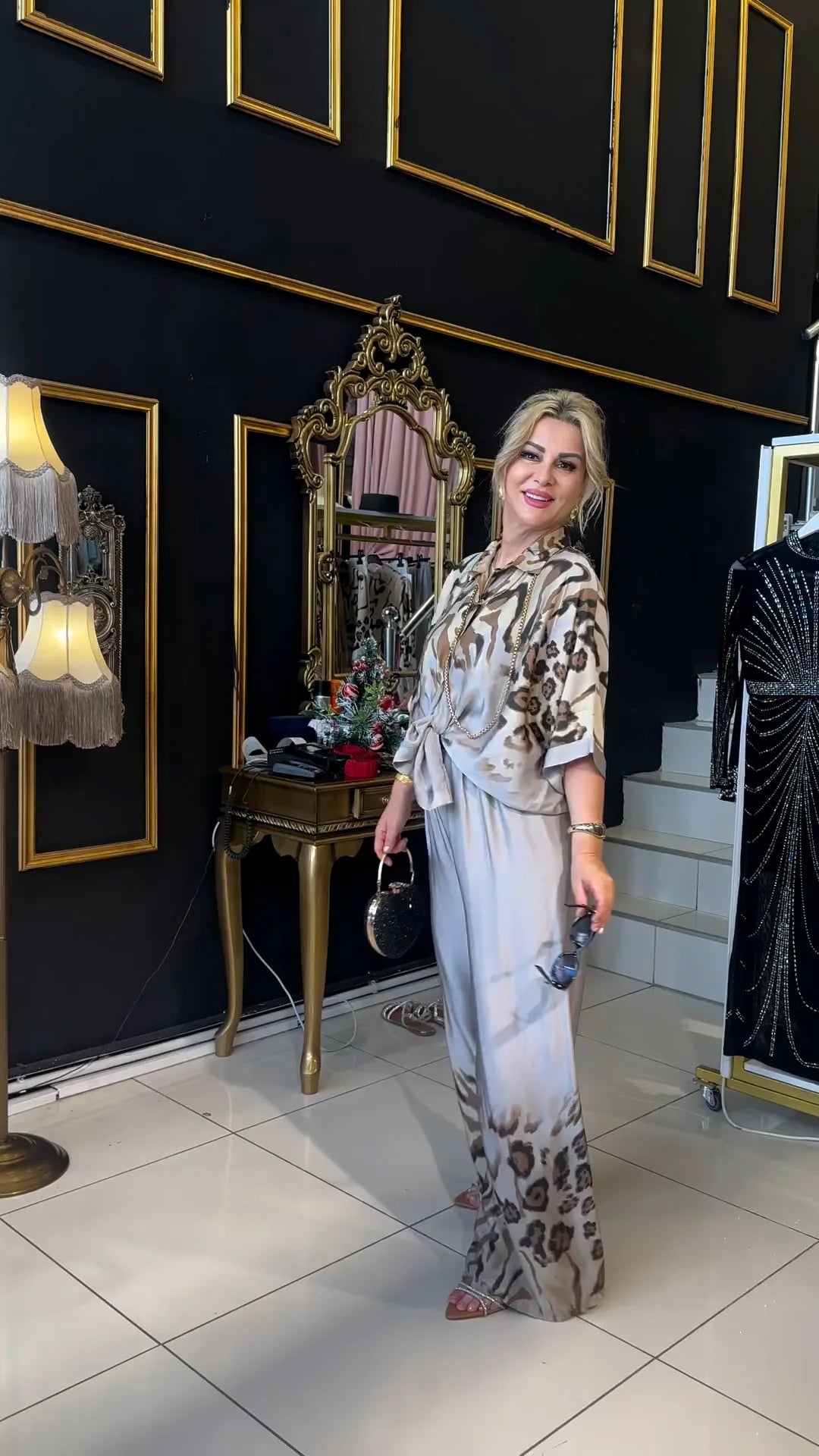 MAËLLE - Ensemble Satin Animalier